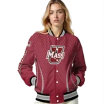 customized-umass-minutemen-chevron-arrow-red-varsity-jacket-best-selling.webp