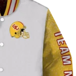 customized-usc-trojans-speckled-arms-red-gray-varsity-jacket-best-selling.webp