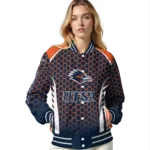 customized-utsa-roadrunners-hexagon-grid-orange-varsity-jacket-best-selling.webp