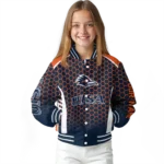 customized-utsa-roadrunners-hexagon-grid-orange-varsity-jacket-best-selling.webp