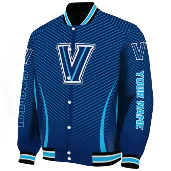 customized villanova wildcats chevron arrow navy varsity jacket best selling
