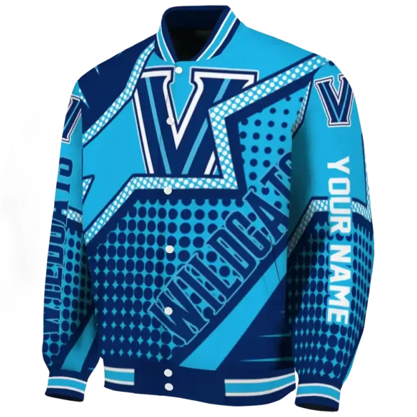 customized villanova wildcats star burst navy varsity jacket best selling