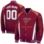 customized-virginia-tech-hokies-hexagon-grid-maroon-varsity-jacket-best-selling.webp