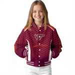 customized-virginia-tech-hokies-hexagon-grid-maroon-varsity-jacket-best-selling.webp