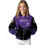 customized-washington-huskies-flame-border-purple-black-varsity-jacket-best-selling.webp