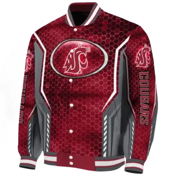 Washington State Cougars Jacket - Customized Power Plate Crimson Deluxe