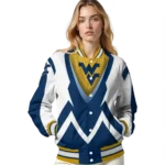 customized-west-virginia-mountaineers-v-stripes-blue-white-varsity-jacket-best-selling.webp