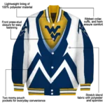 customized-west-virginia-mountaineers-v-stripes-blue-white-varsity-jacket-best-selling.webp