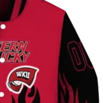 customized-western-kentucky-hilltoppers-flame-border-red-black-varsity-jacket-best-selling.webp