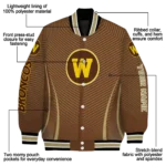 customized-western-michigan-broncos-chevron-arrow-brown-varsity-jacket-best-selling.webp