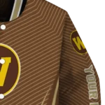 customized-western-michigan-broncos-chevron-arrow-brown-varsity-jacket-best-selling.webp