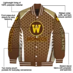 customized-western-michigan-broncos-hexagon-grid-brown-varsity-jacket-best-selling.webp