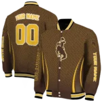 customized-wyoming-cowboys-chevron-arrow-brown-varsity-jacket-best-selling.webp