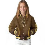 customized-wyoming-cowboys-chevron-arrow-brown-varsity-jacket-best-selling.webp