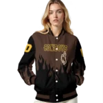 customized-wyoming-cowboys-flame-border-brown-black-varsity-jacket-best-selling.webp