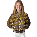customized-wyoming-cowboys-pyramid-shapes-brown-varsity-jacket-best-selling.webp