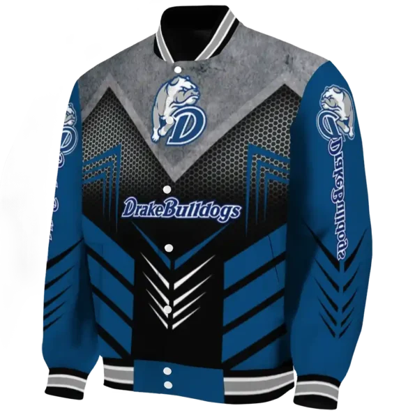 drake bulldogs arrow layer blue black varsity jacket best selling.webp