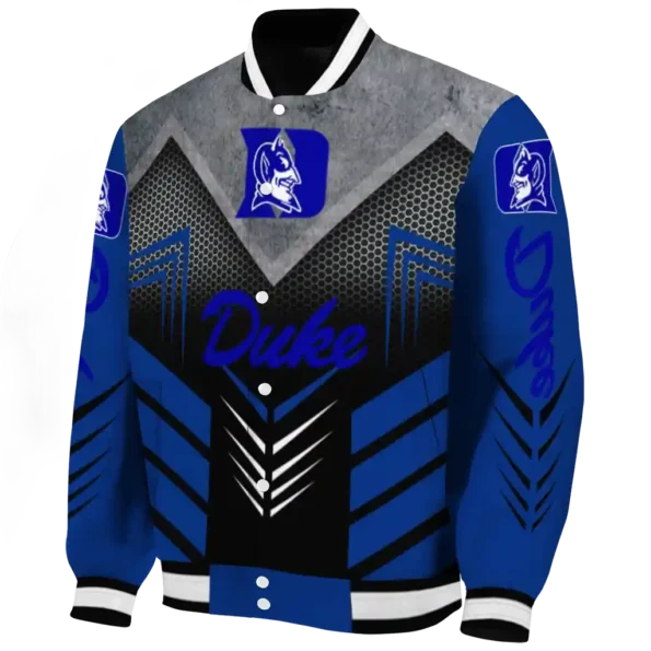 duke blue devils arrow layer blue black varsity jacket best selling.webp