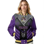 east carolina pirates arrow layer purple black varsity jacket best selling.webp