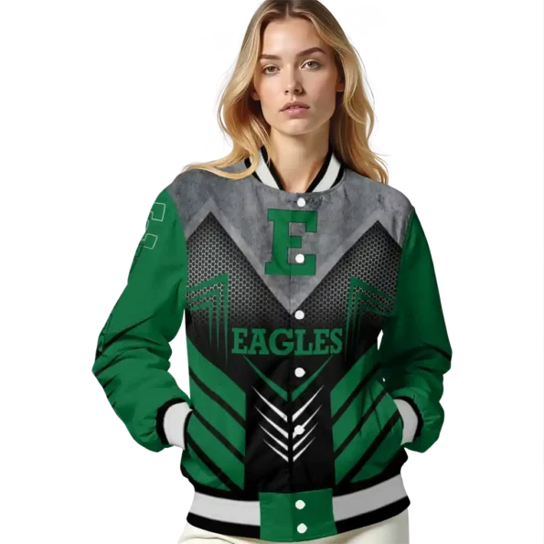eastern michigan eagles arrow layer green black varsity jacket latest model.webp
