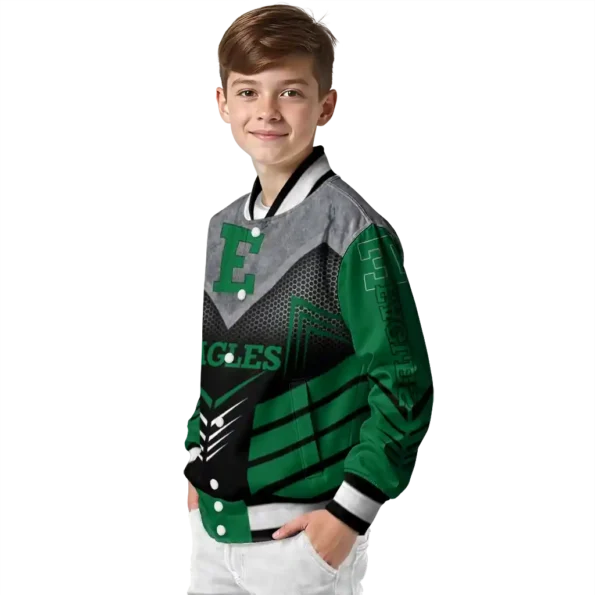 eastern michigan eagles arrow layer green black varsity jacket trendy.webp