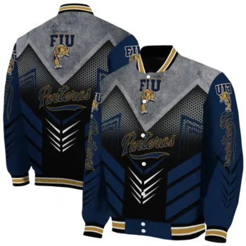 fiu panthers arrow layer blue black varsity jacket fashion forward.webp