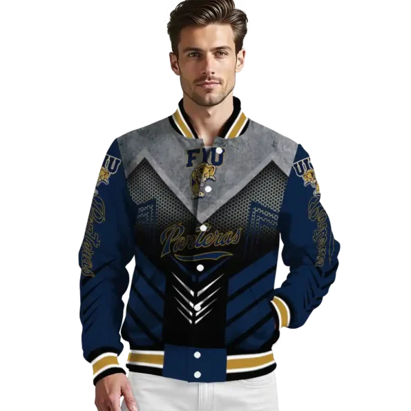 fiu panthers arrow layer blue black varsity jacket high quality.webp