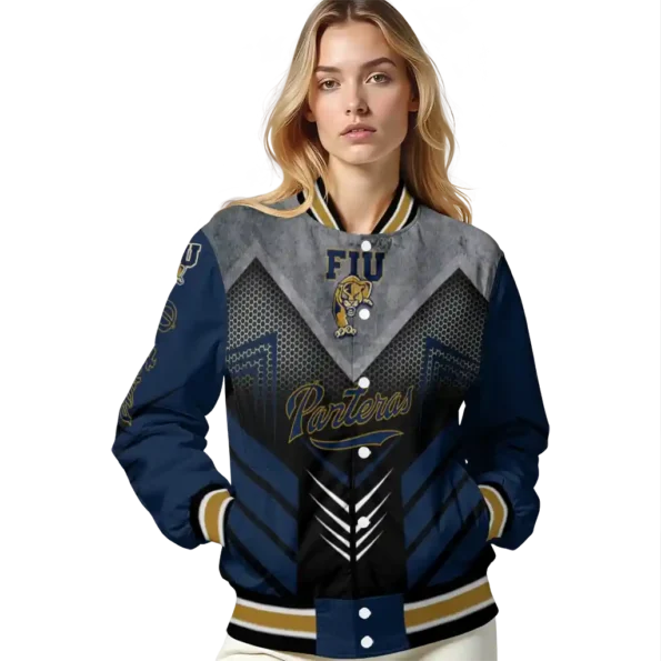 fiu panthers arrow layer blue black varsity jacket latest model.webp