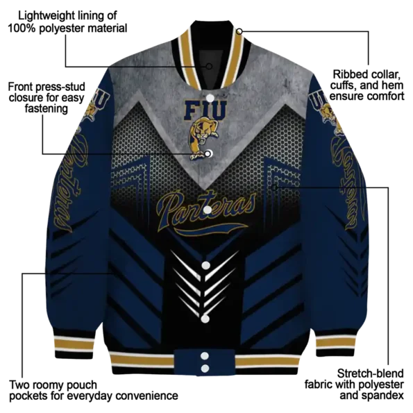 fiu panthers arrow layer blue black varsity jacket new arrival.webp