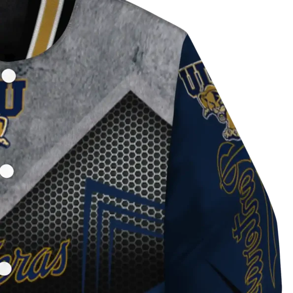 fiu panthers arrow layer blue black varsity jacket premium grade.webp