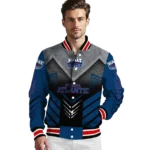 florida atlantic owls arrow layer blue black varsity jacket best selling.webp