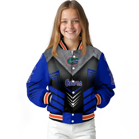 florida gators arrow layer blue black varsity jacket top rated.webp