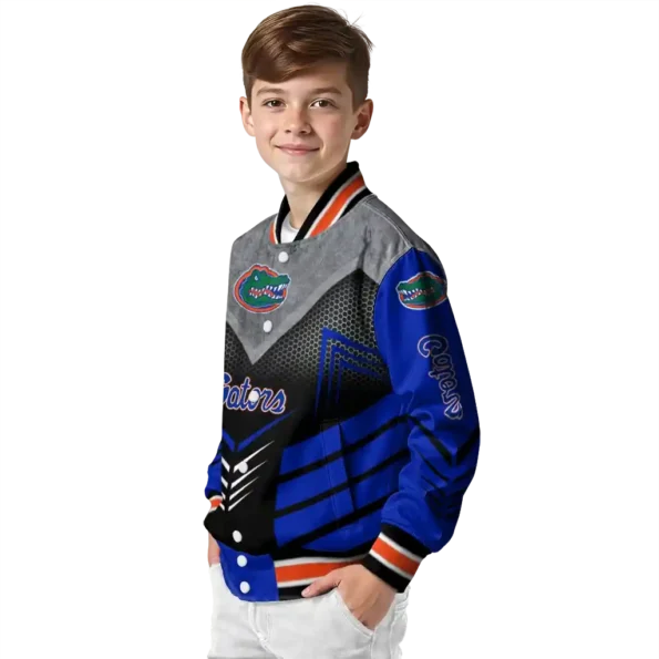 florida gators arrow layer blue black varsity jacket trendy.webp