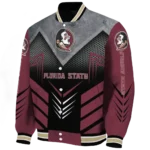 florida state seminoles arrow layer garnet black varsity jacket best selling.webp