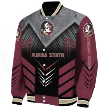 florida state seminoles arrow layer garnet black varsity jacket best selling.webp