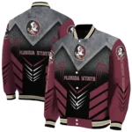 florida state seminoles arrow layer garnet black varsity jacket best selling.webp