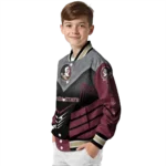 florida state seminoles arrow layer garnet black varsity jacket best selling.webp