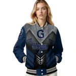 georgetown hoyas arrow layer blue black varsity jacket best selling.webp