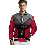 georgia bulldogs arrow layer red black varsity jacket best selling.webp