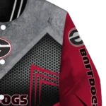 georgia bulldogs arrow layer red black varsity jacket best selling.webp