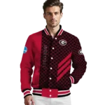 georgia-bulldogs-triple-side-stripes-red-black-varsity-jacket-best-selling.webp