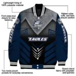 georgia southern eagles arrow layer blue black varsity jacket best selling.webp