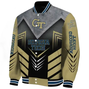 georgia tech yellow jackets arrow layer gold black varsity jacket best selling.webp