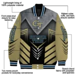 georgia tech yellow jackets arrow layer gold black varsity jacket best selling.webp