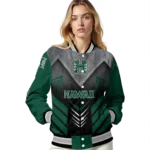 hawaii-rainbow-warriors-arrow-layer-green-black-varsity-jacket-best-selling.webp