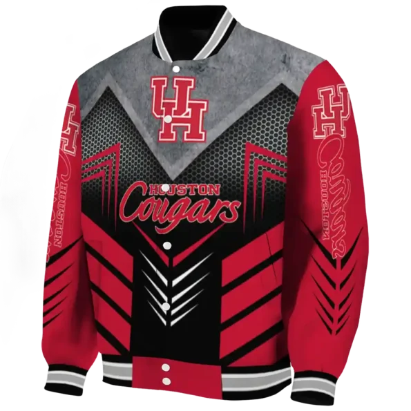 houston cougars arrow layer red black varsity jacket best selling