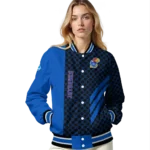 kansas-jayhawks-triple-side-stripes-blue-black-varsity-jacket-best-selling.webp