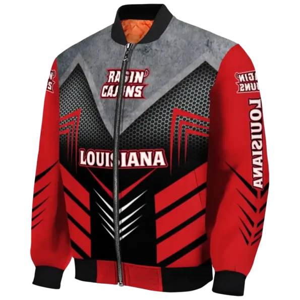 louisiana ragin cajuns arrow layer red black bomber jacket best selling