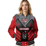 louisiana ragin cajuns arrow layer red black varsity jacket best selling.webp