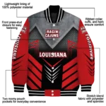louisiana ragin cajuns arrow layer red black varsity jacket best selling.webp